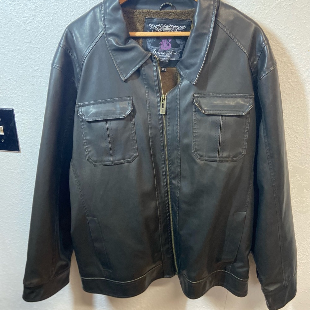 Men's Black Leather Jacket